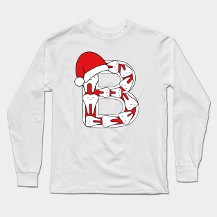 Letter B (Happimola Christmas Alphabet) Long Sleeve T-Shirt